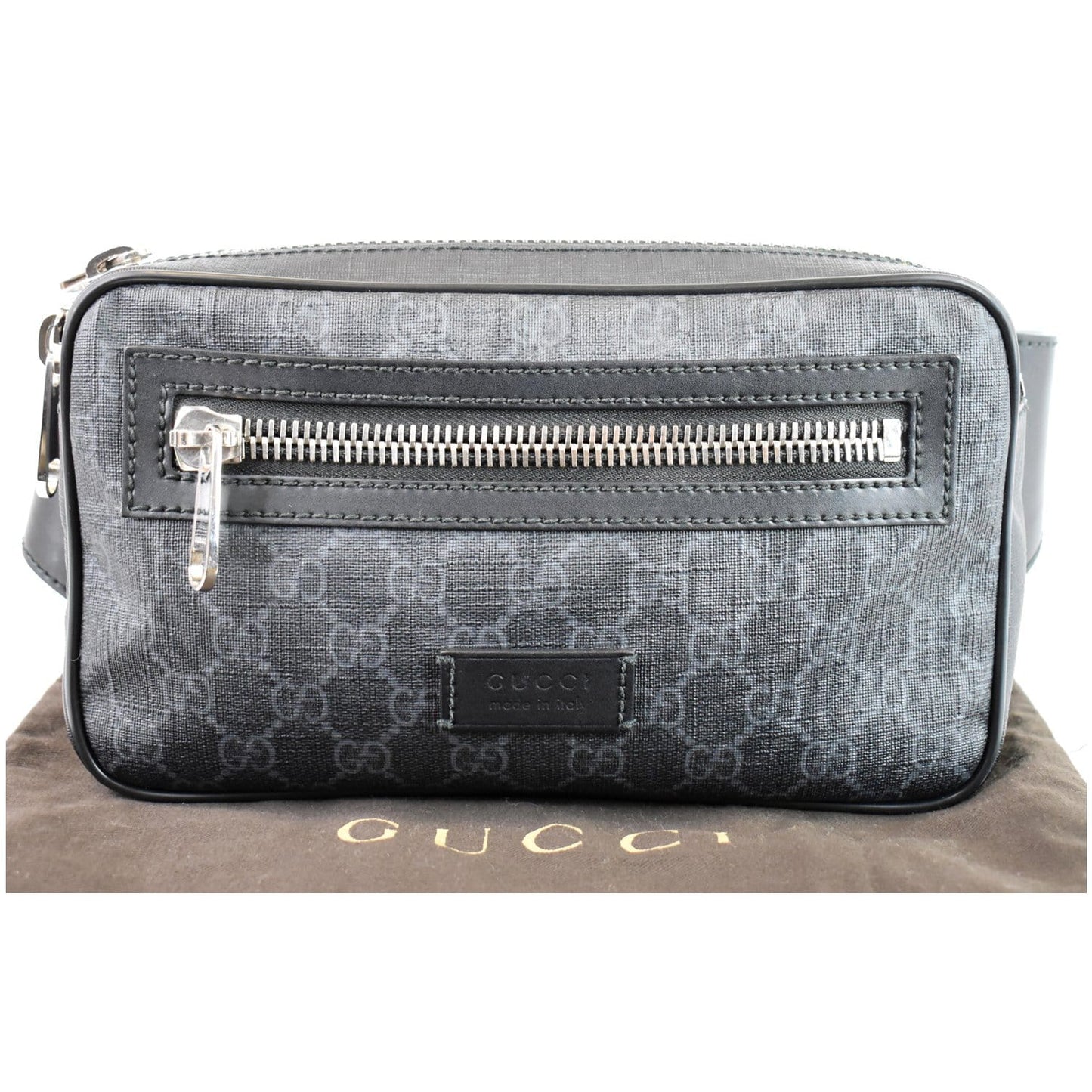 GUCCI GG Supreme Belt Bumbag Black 474293 - Last Call