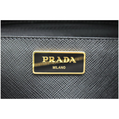 PRADA Galleria Large Saffiano Leather Tote Bag Black