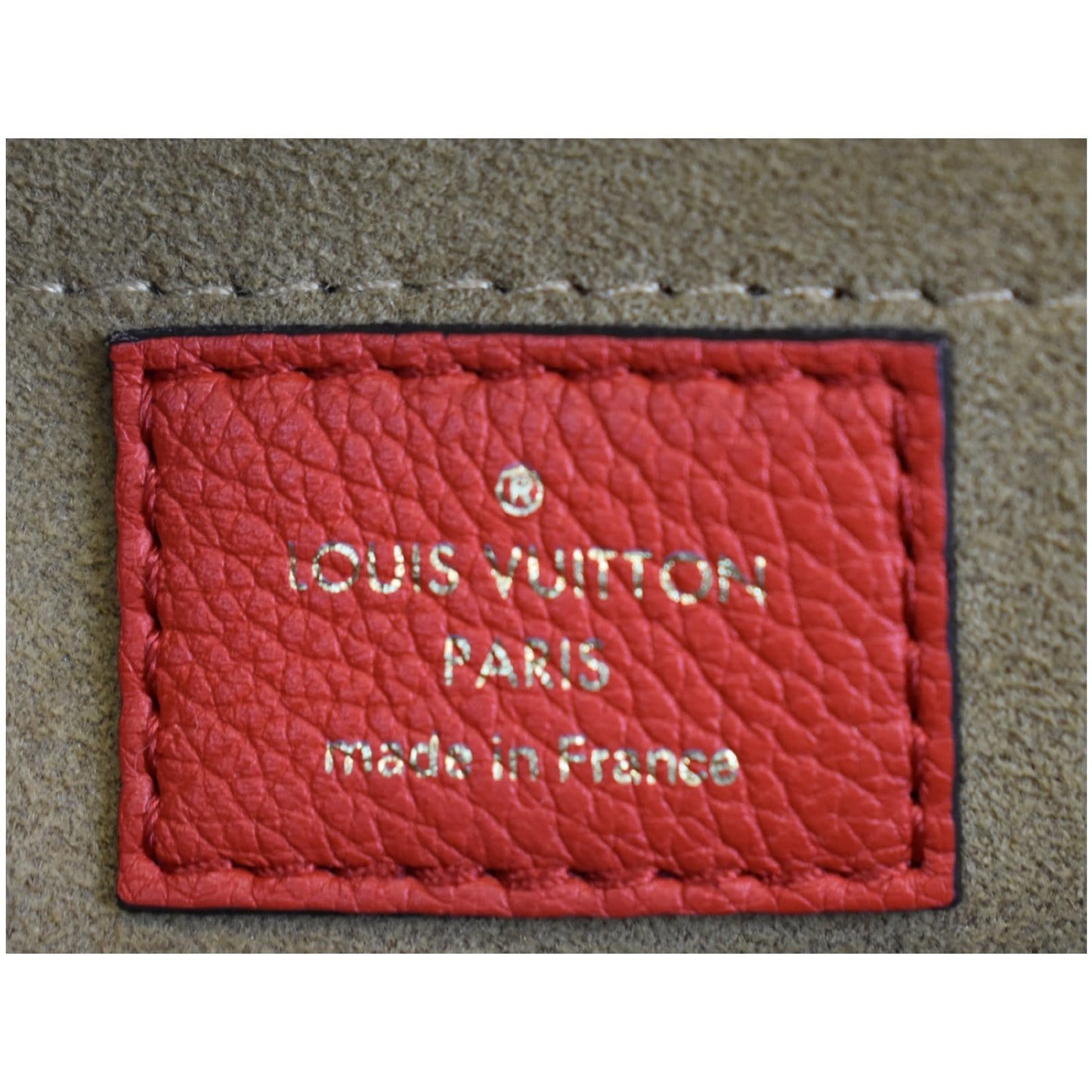 LOUIS VUITTON Marignan Monogram Canvas Messenger Shoulder Bag Coquelicot