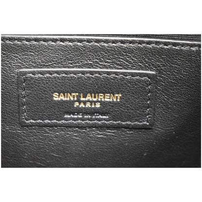 YVES SAINT LAURENT Talitha Medium Leather Bucket Crossbody Bag White