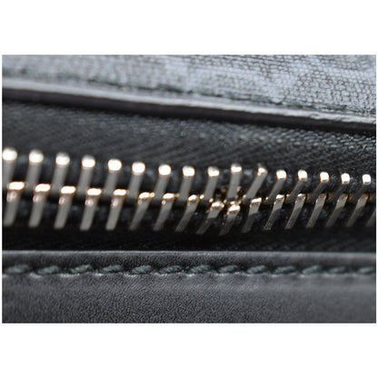GUCCI Supreme Monogram Large Four Wheel Suitcase Travel Bag Black 474349