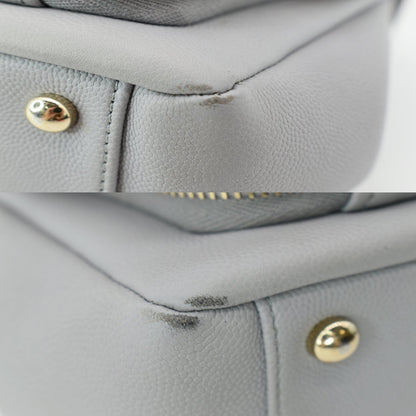 CHANEL Business Affinity Medium Quilted Caviar Crossbody Bag Gray