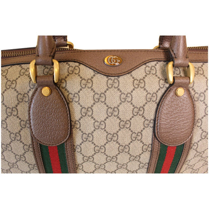 GUCCI Ophidia GG Large Carry-On Supreme Canvas Duffle Bag Beige 598152 - 20% OFF