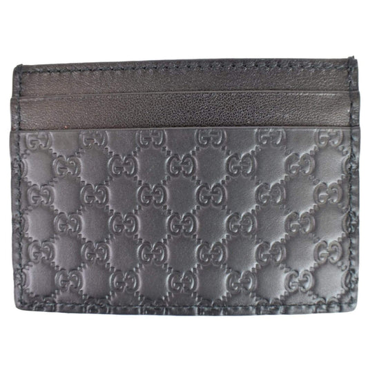 GUCCI  Microguccissima Card Case Black 476010
