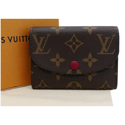 LOUIS VUITTON Rosalie Monogram Canvas Coin Purse Fuchsia