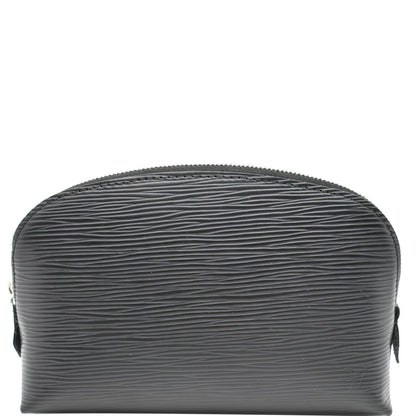 LOUIS VUITTON Epi Leather Pochette Cosmetic Pouch Black