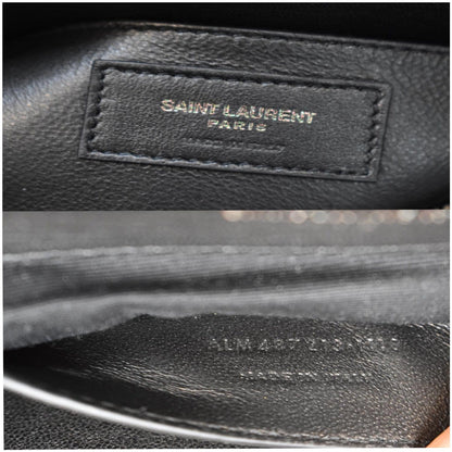 YVES SAINT LAURENT Medium American Flag College Flap Bag Multicolor