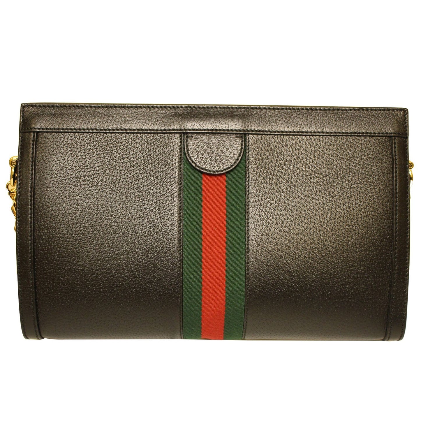 GUCCI Ophidia GG Medium Leather Shoulder Bag Black 503876