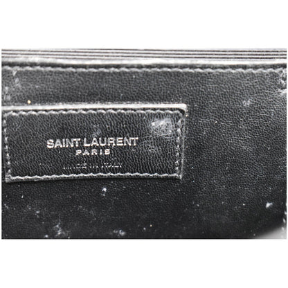 YVES SAINT LAURENT WOC Crocodile-Embossed Shoulder Bag Black  - Hot Deals