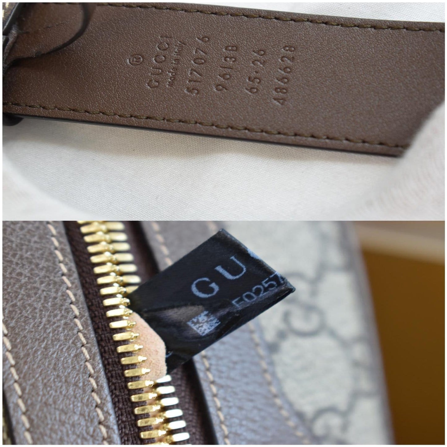 GUCCI Ophidia Small GG Supreme Canvas Web Belt Bag Brown 517076 - Final Sale
