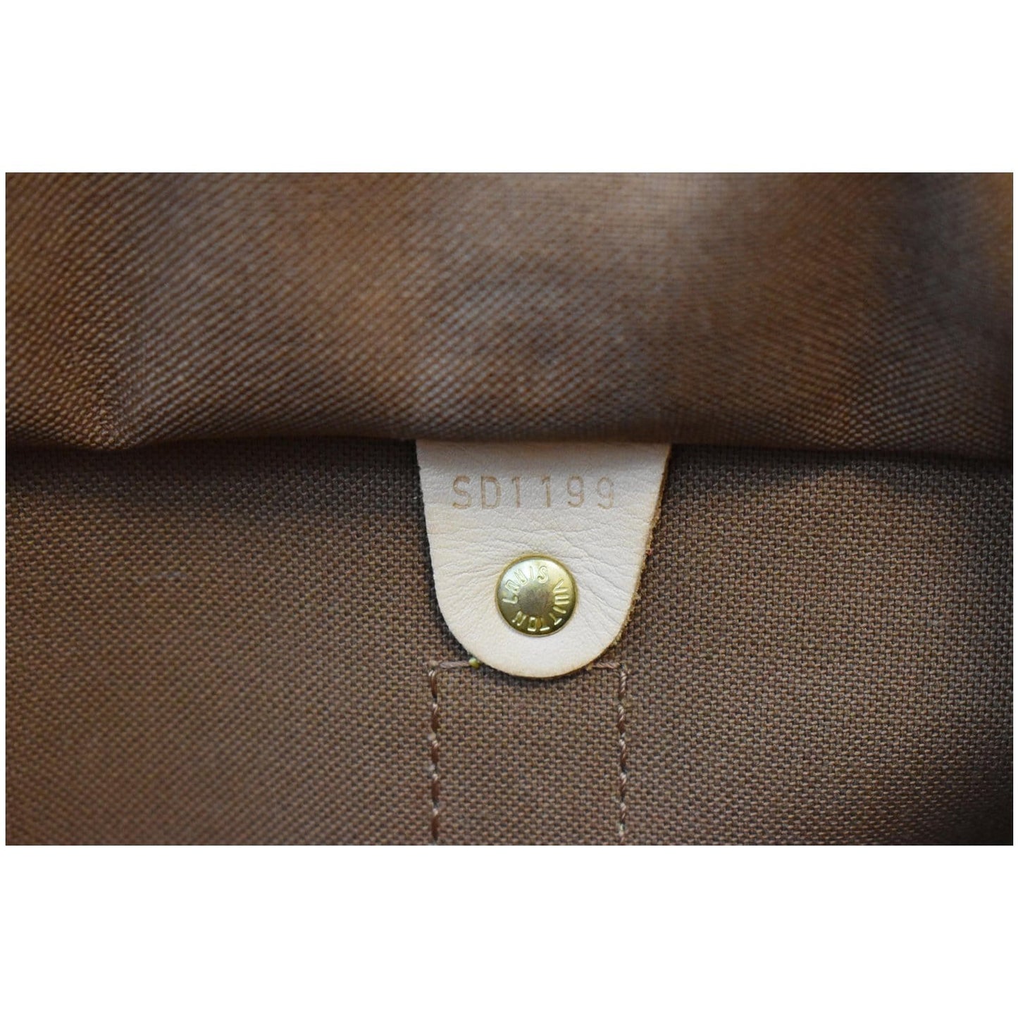 LOUIS VUITTON Keepall 45 Bandouliere Monogram Canvas Travel Bag Brown