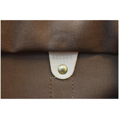 LOUIS VUITTON Keepall 45 Bandouliere Monogram Canvas Travel Bag Brown