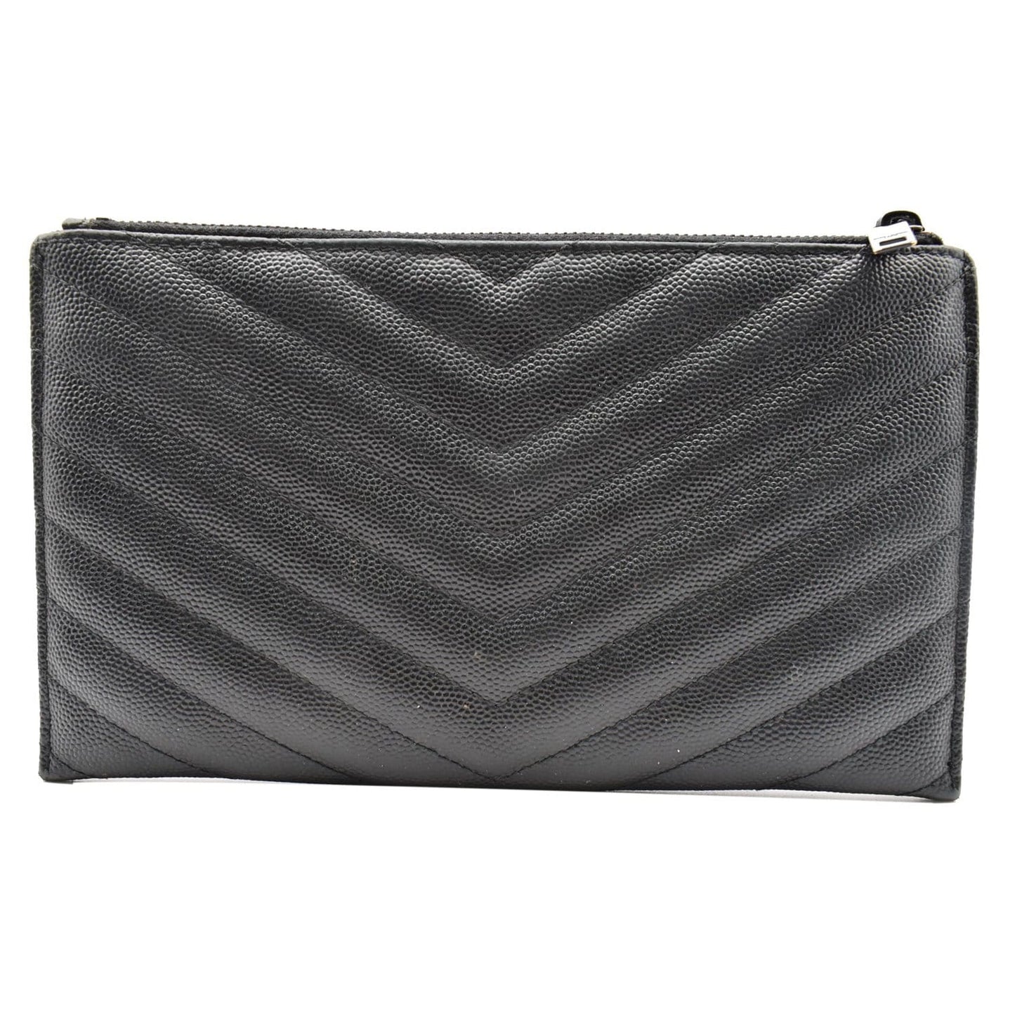 YVES SAINT LAURENT Bill Pouch Grain De Poudre Black