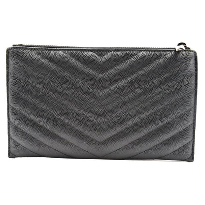 YVES SAINT LAURENT Bill Pouch Grain De Poudre Black
