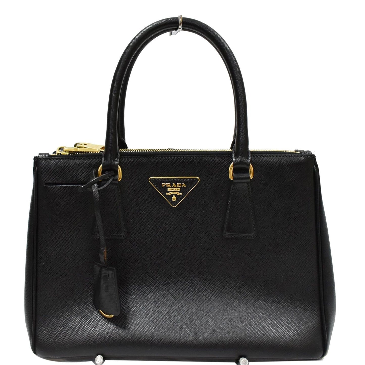 PRADA Galleria Small Saffiano Leather Tote Bag Black