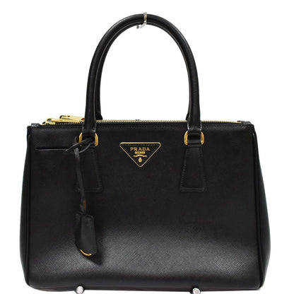 PRADA Galleria Small Saffiano Leather Tote Bag Black