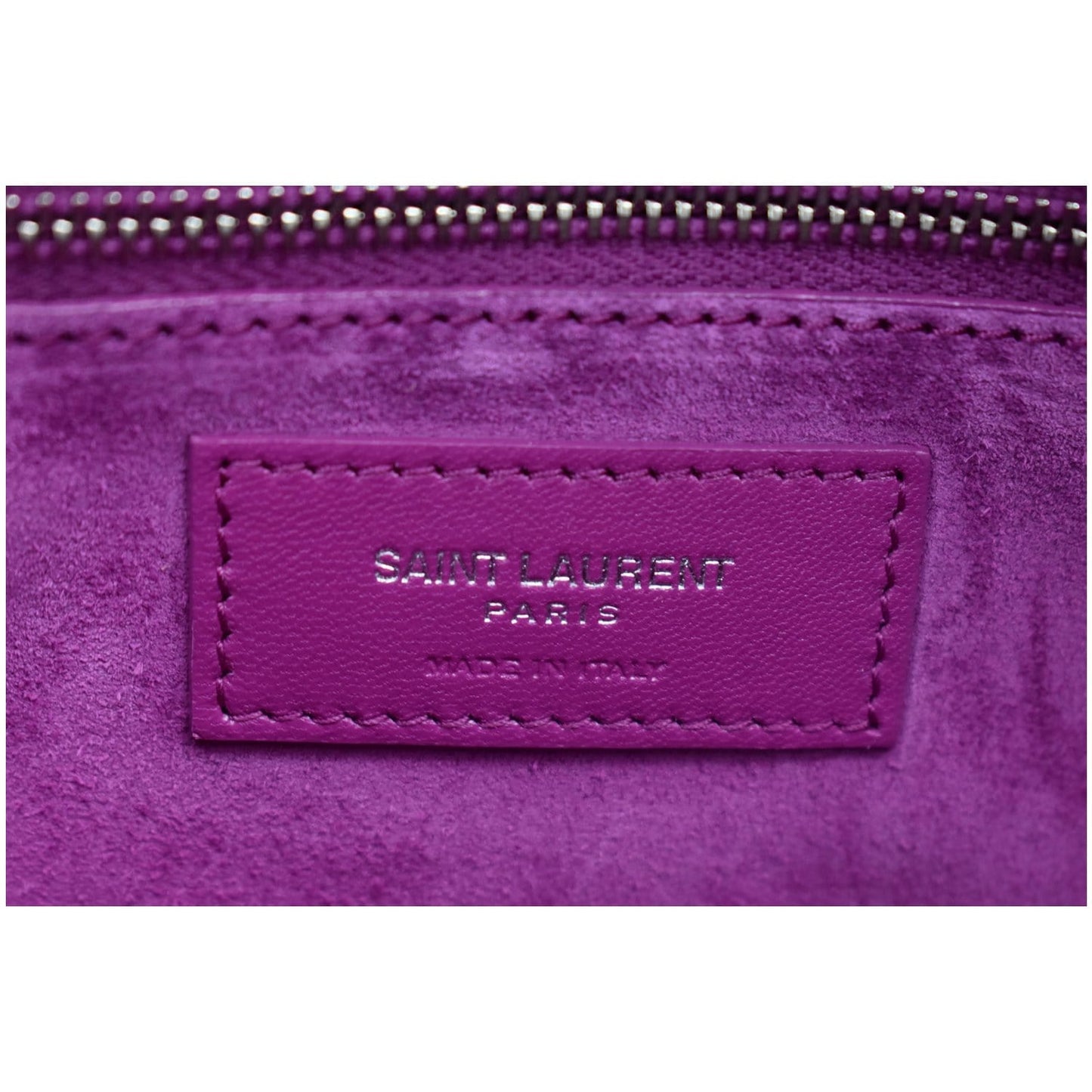 YVES SAINT LAURENT Le Carre Leather Shoulder Bag Pink - 10% OFF