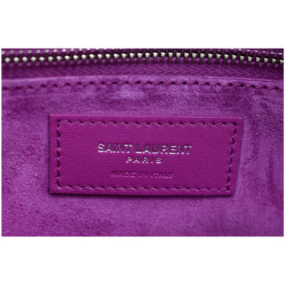 YVES SAINT LAURENT Le Carre Leather Shoulder Bag Pink - 10% OFF