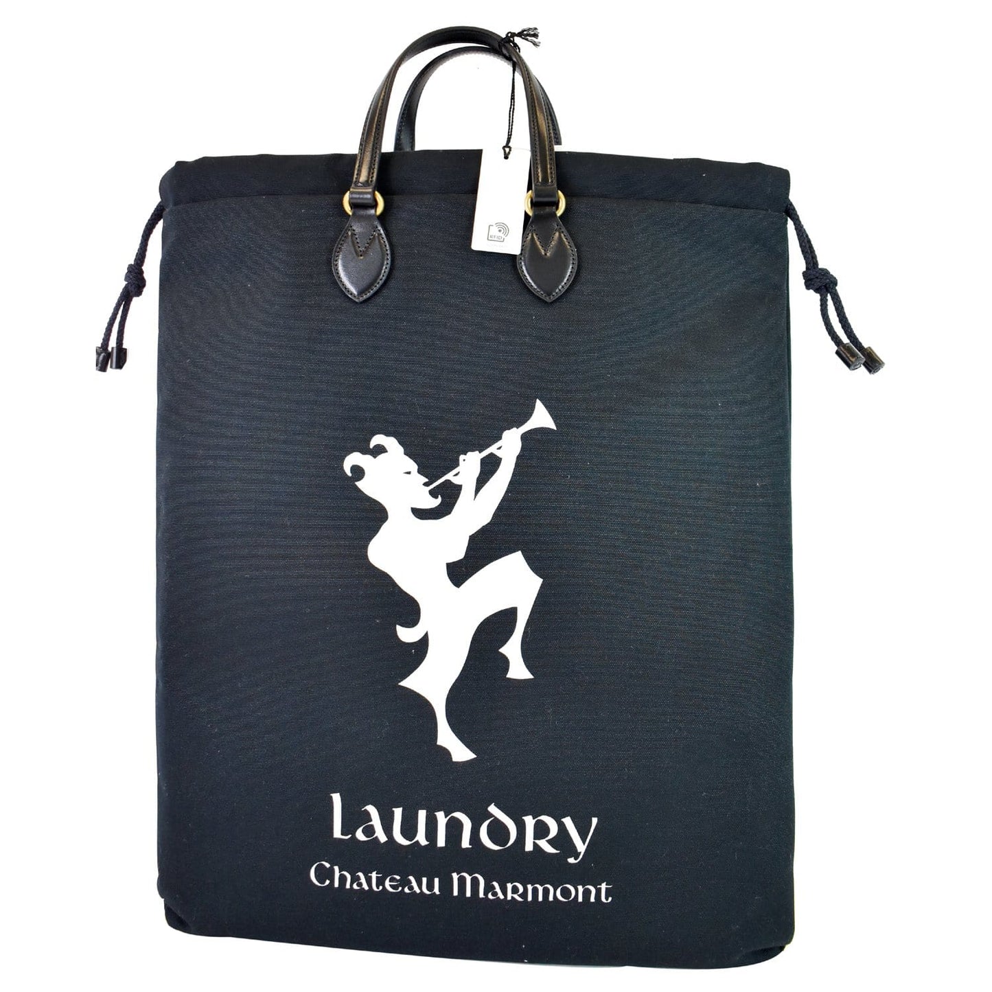 GUCCI Marmont Chateau Canvas Drawstring Tote Bag Black 552403 - Last Call