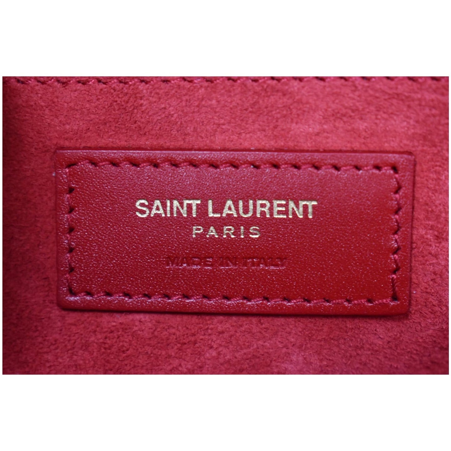 YVES SAINT LAURENT Betty Smooth Leather Shoulder Bag Red