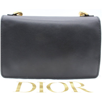 Christian Dior J'Adior Medium Calfskin Leather Flap Shoulder Bag Black