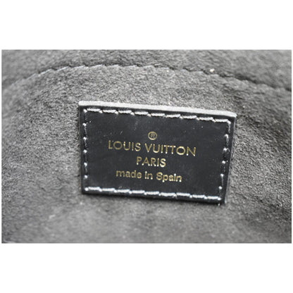 LOUIS VUITTON Saint Michel Monogram Epi Leather Shoulder Bag Black