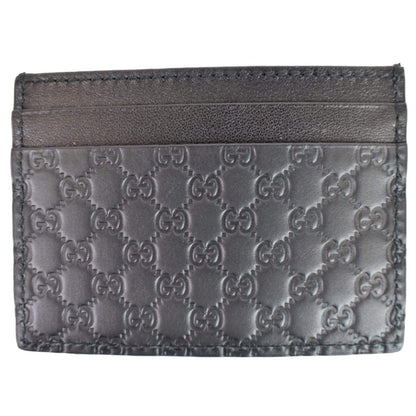 GUCCI Microguccissima Card Case Black 476010