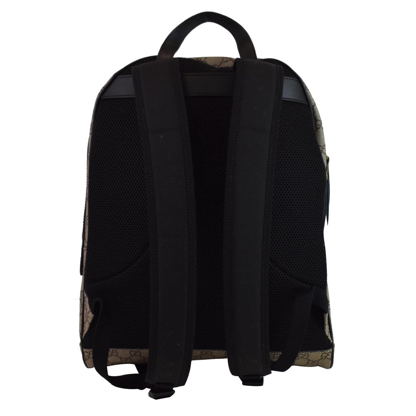 GUCCI Kingsnake Print GG Supreme Backpack Bag Beige 419584