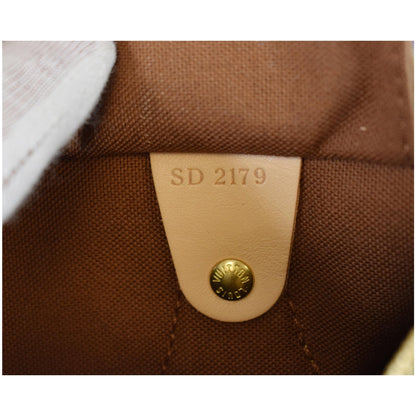 LOUIS VUITTON Speedy 25 Bandouliere Monogram Canvas Shoulder Bag Brown