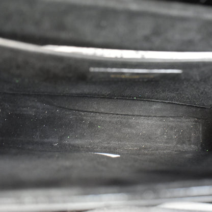 YVES SAINT LAURENT New Besace Embossed Leather Crossbody Bag Black