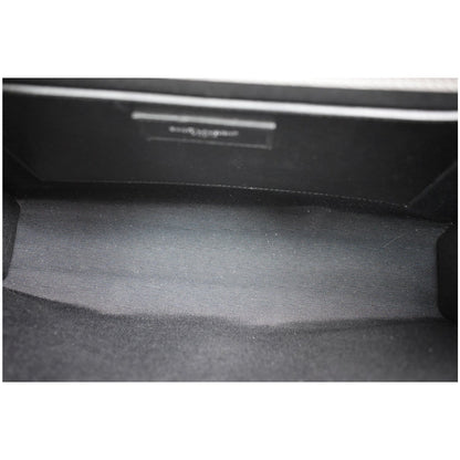 YVES SAINT LAURENT Kate Large Grain De Poudre Leather Shoulder Bag Grey