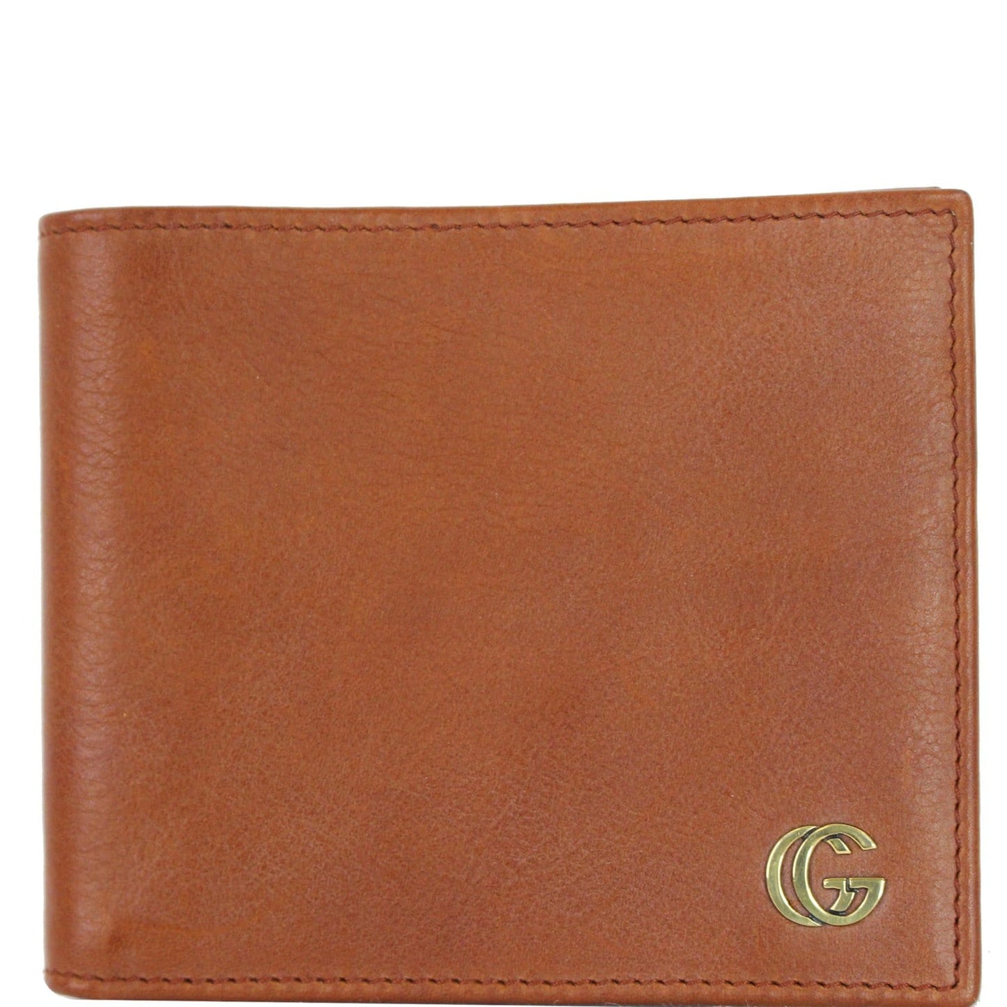 GUCCI Bifold Men's Leather Wallet Brown
