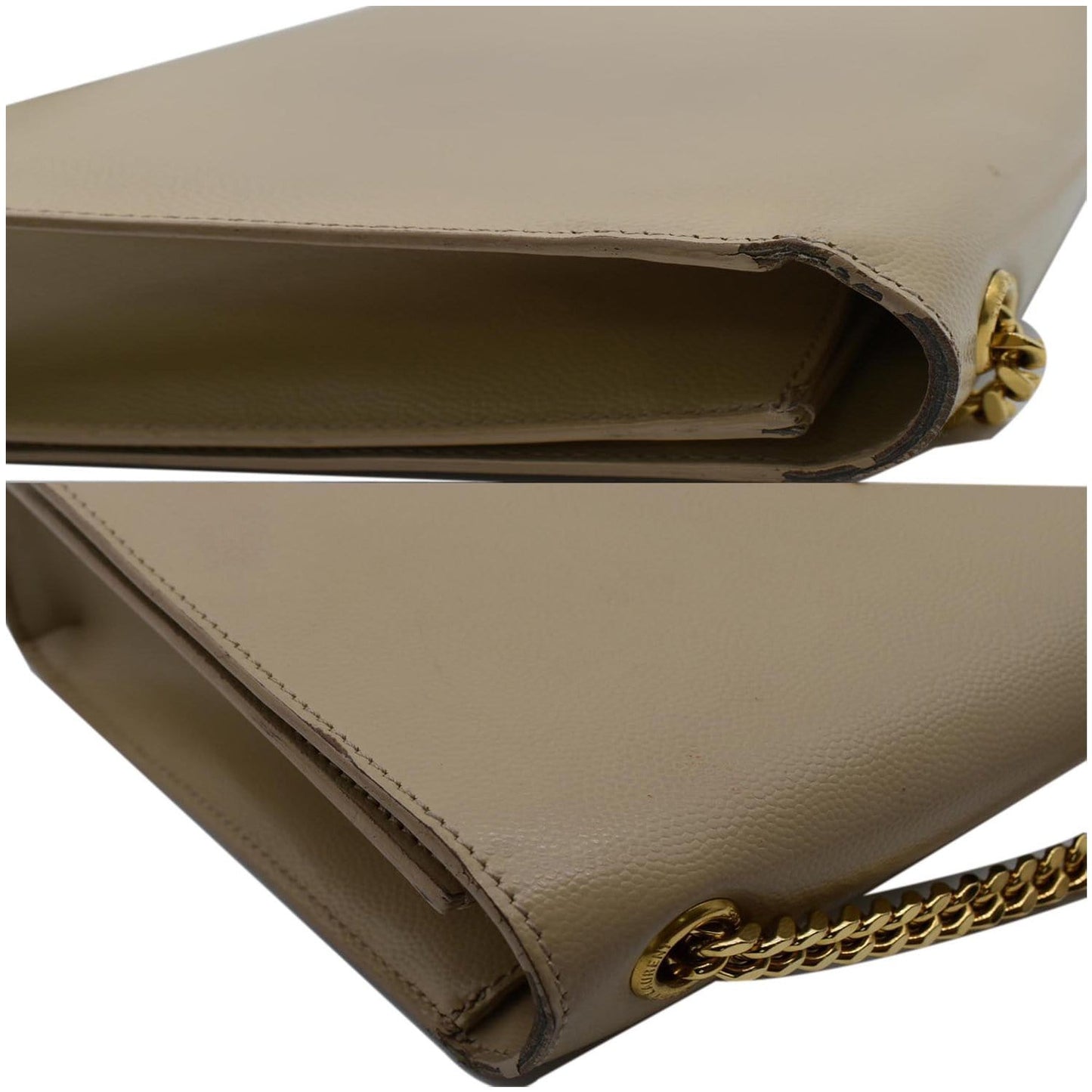 YVES SAINT LAURENT Kate Medium Leather Crossbody Bag Beige