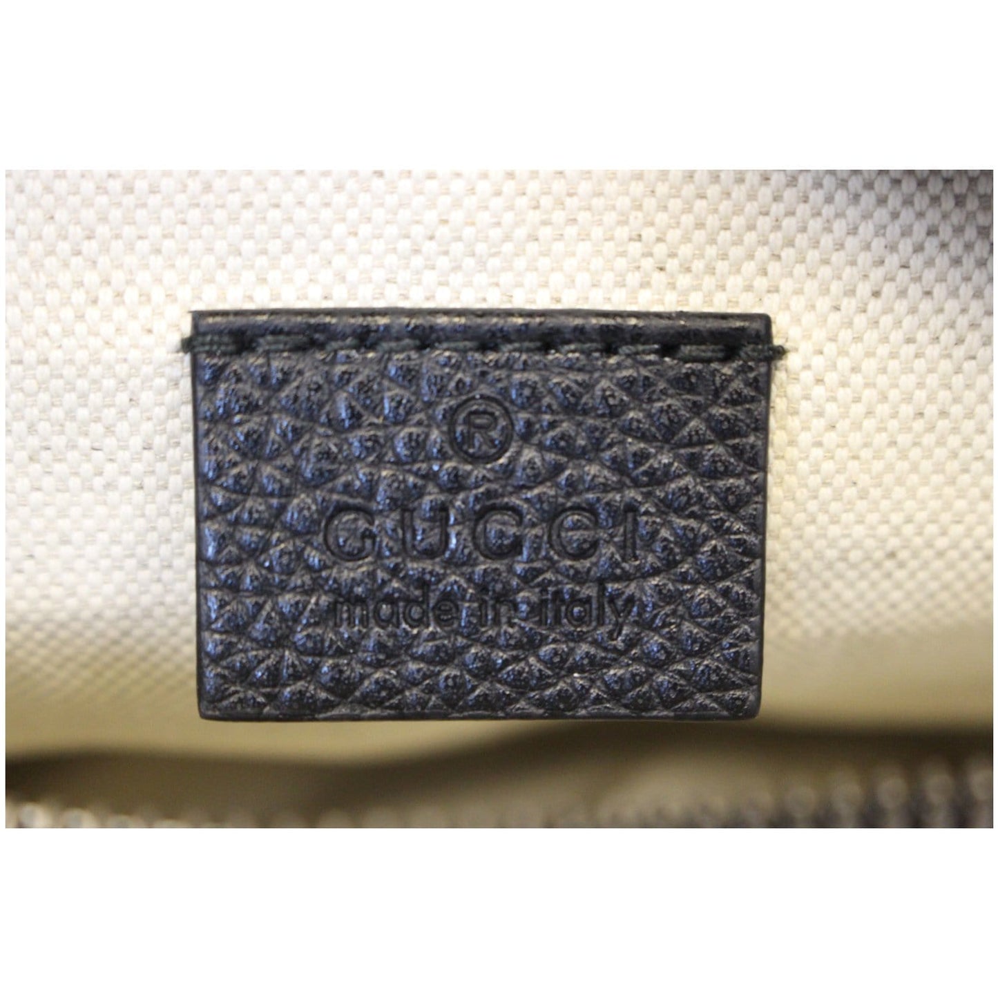 GUCCI Print Leather Black Belt Waist Bum Bag 527792