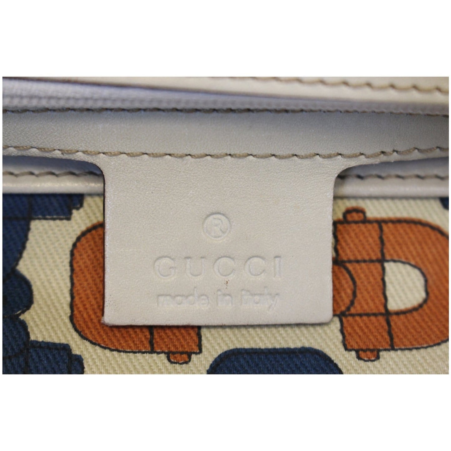 GUCCI Cream Guccissima Leather Gold-tone Tote Shoulder Bag 145993