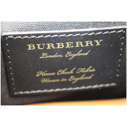 BURBERRY Small Macken House Check Crossbody Bag Tan