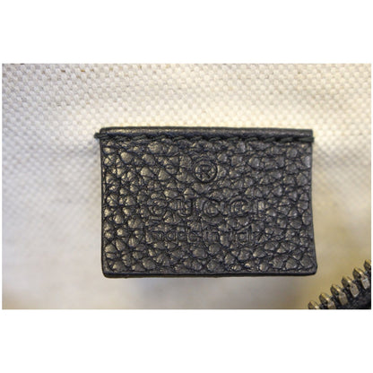 GUCCI Print Leather Black Belt Waist Bumbag Medium 530412