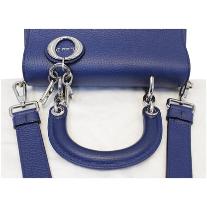 CHRISTIAN DIOR Be Dior Small Bullcalf Flap Shoulder Bag Blue