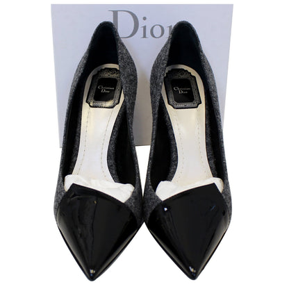 Christian Dior Spade Heels Black/Grey Size 9