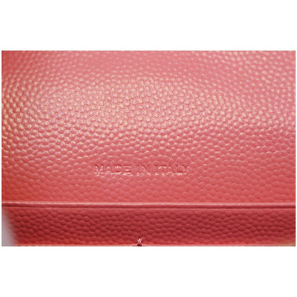YVES Saint Laurent Monogram Matelasse Wallet-on-A-Chain Crossbody Bag Pink