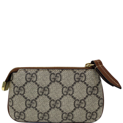 GUCCI GG Supreme Monogram Key Case Beige