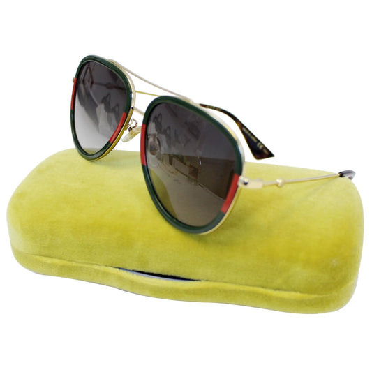 GUCCI Women's Green/Red Sunglasses GG0062S