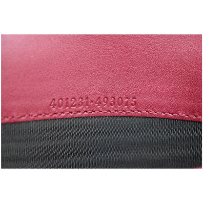 GUCCI Dionysus Mini Velvet GG Monogram Chain Wallet Red 401231
