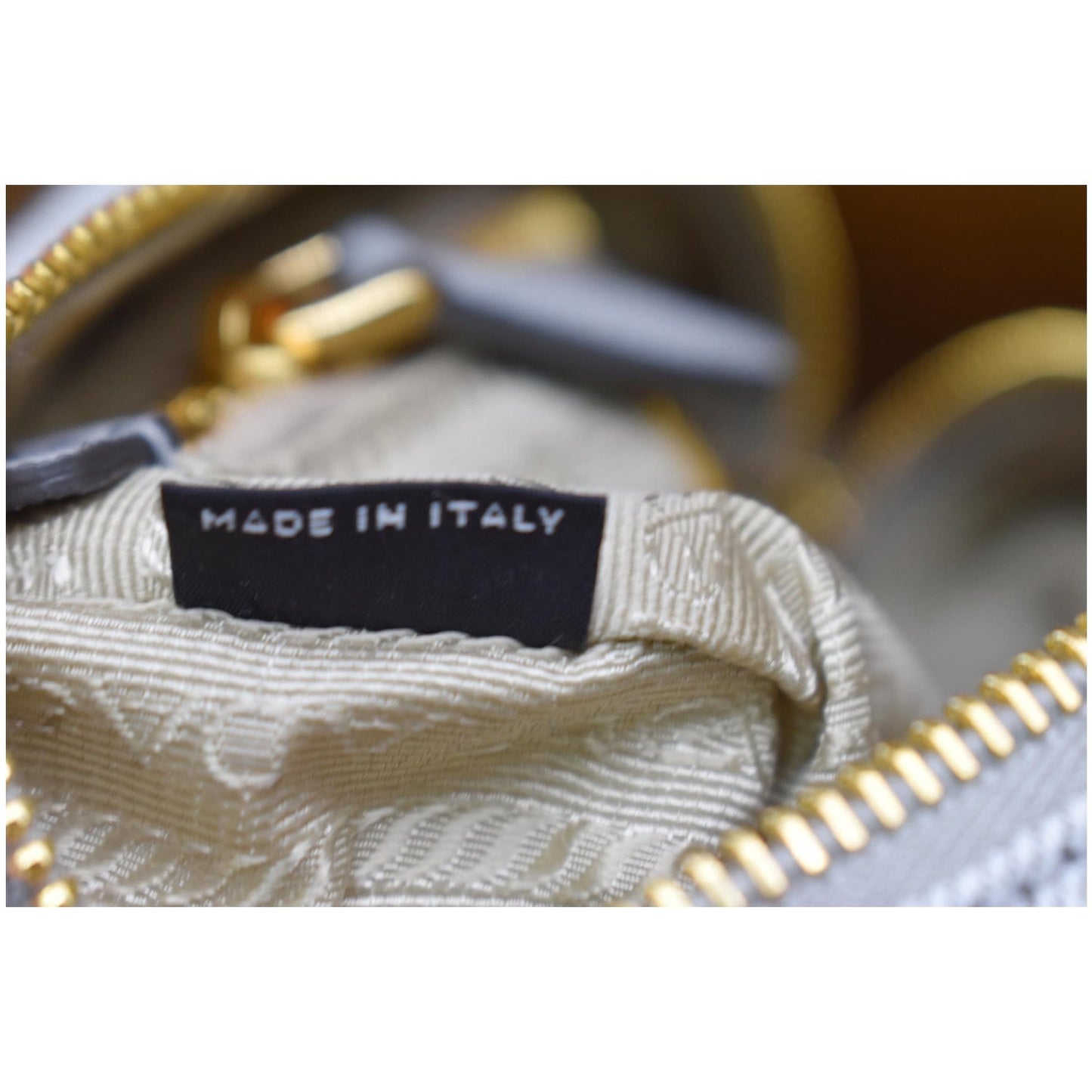 PRADA Milano Denim Canvas Pouch Bag Grey - 10% OFF