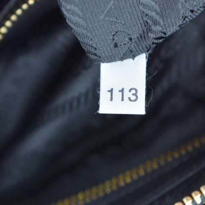 PRADA BR4281 Soft Leather Shoulder Bag Black