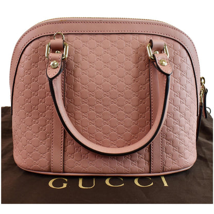 GUCCI Mini Dome Micro Guccissima Leather Shoulder Bag Pink 449654