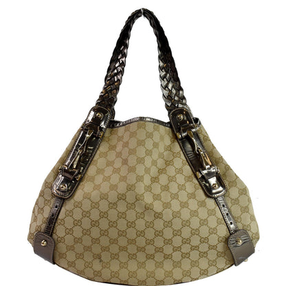 GUCCI Pelham Medium GG Canvas Hobo Bag Beige 137621