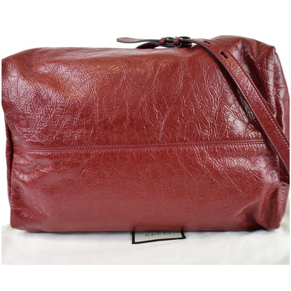 GUCCI Soft Backpack Calfskin Leather Duffle Bag Red 587866 - 20% OFF