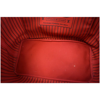 LOUIS VUITTON Neverfull GM Damier Ebene Shoulder Bag Brown