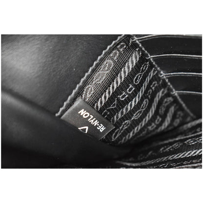 PRADA Document Nylon Leather Pouch Black